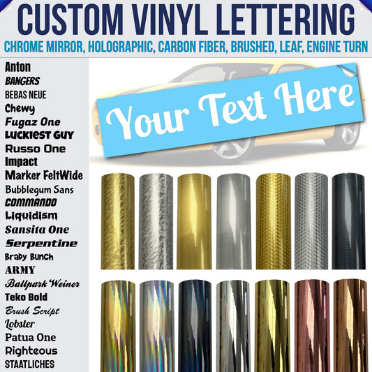 Design Your Own Speciality Vinyl Lettering