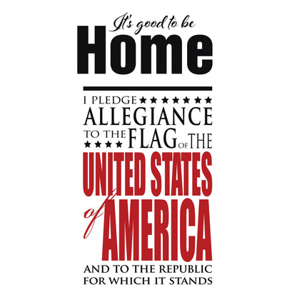 Pledge of Allegiance America Vinyl Wall Decal