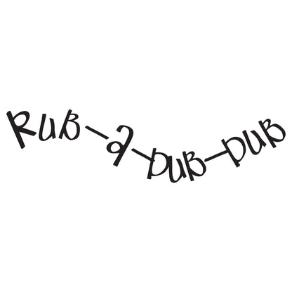 Rub a Dub Dub Vinyl Wall Decal