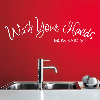 Wash Your Hands Vinyl Wall Decal