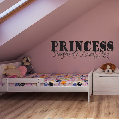 Princess Daughter of a Heavenly King Vinyl Wall Decal