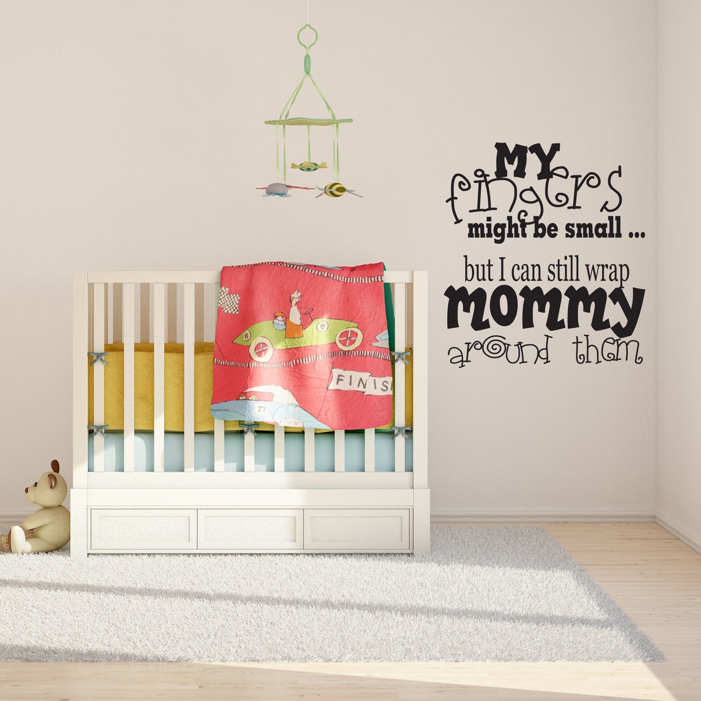 My Fingers Might be Small Vinyl Wall Decal