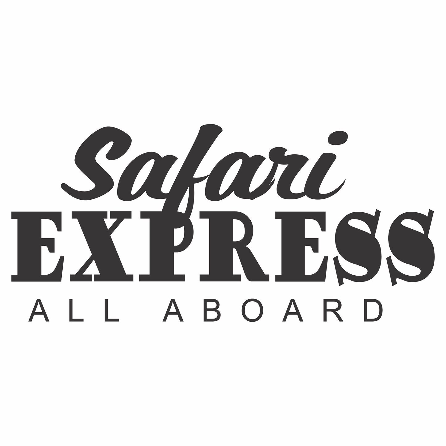 Safari Express All Aboard Vinyl Wall Decal