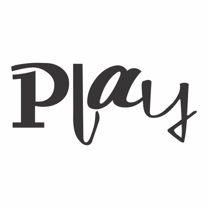 Play Vinyl Wall Decal