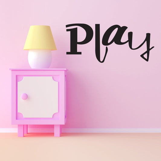 Play Vinyl Wall Decal