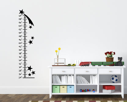 Stars Children's Growth Chart Vinyl Wall Decal