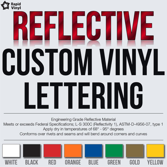 Design Your Own Reflective Vinyl Lettering