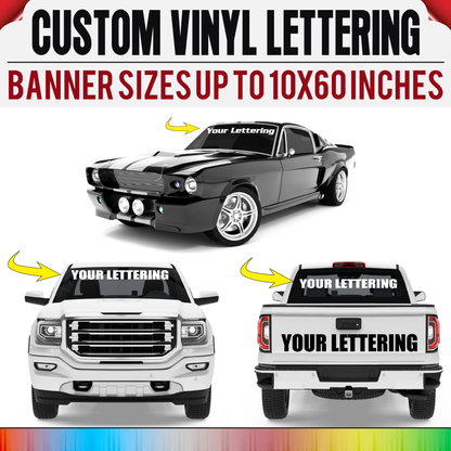 Custom Vinyl Windshield Decal