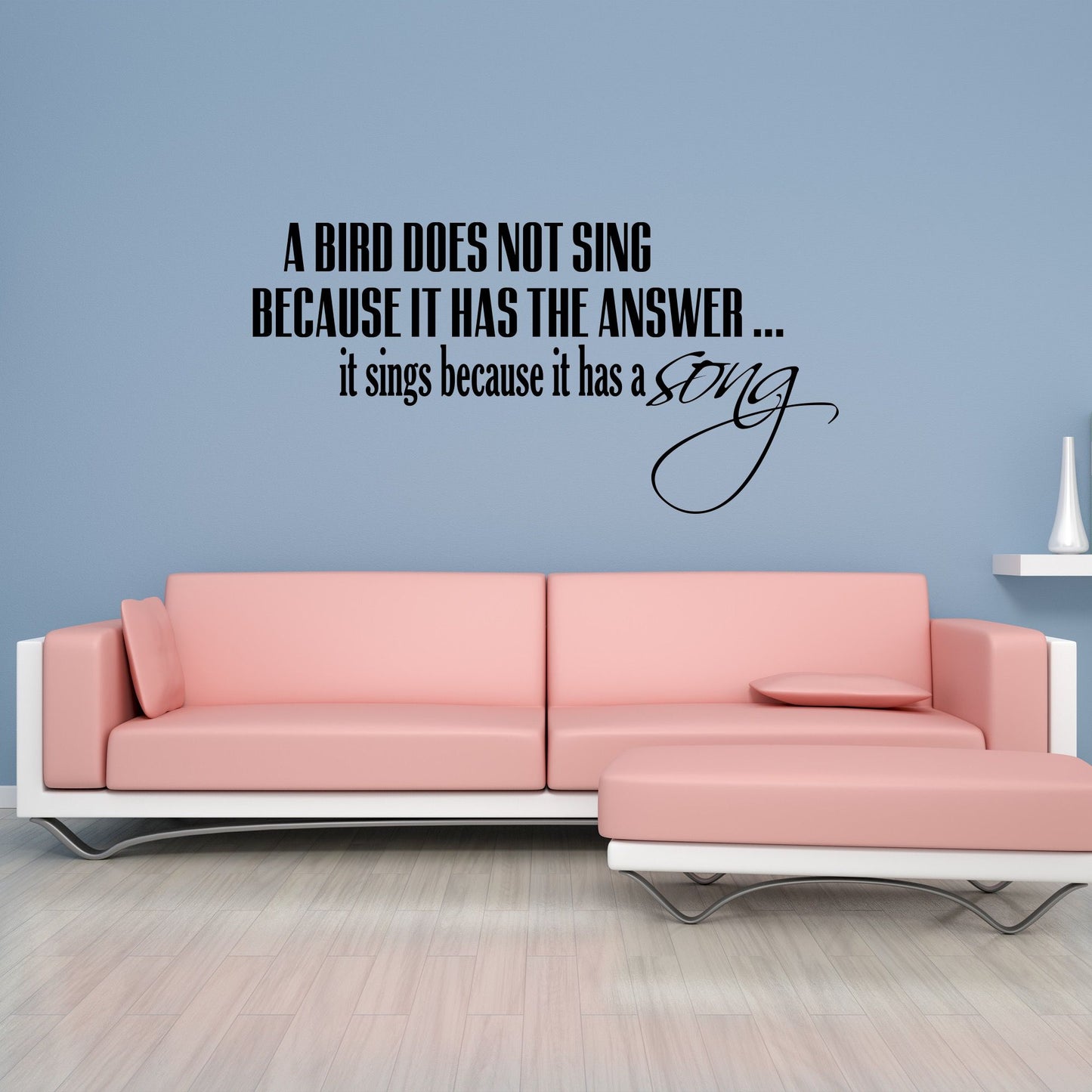 Bird Sings a Song Vinyl Wall Decal