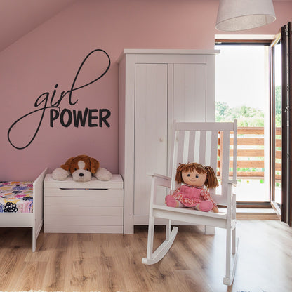Girl Power Vinyl Wall Decal