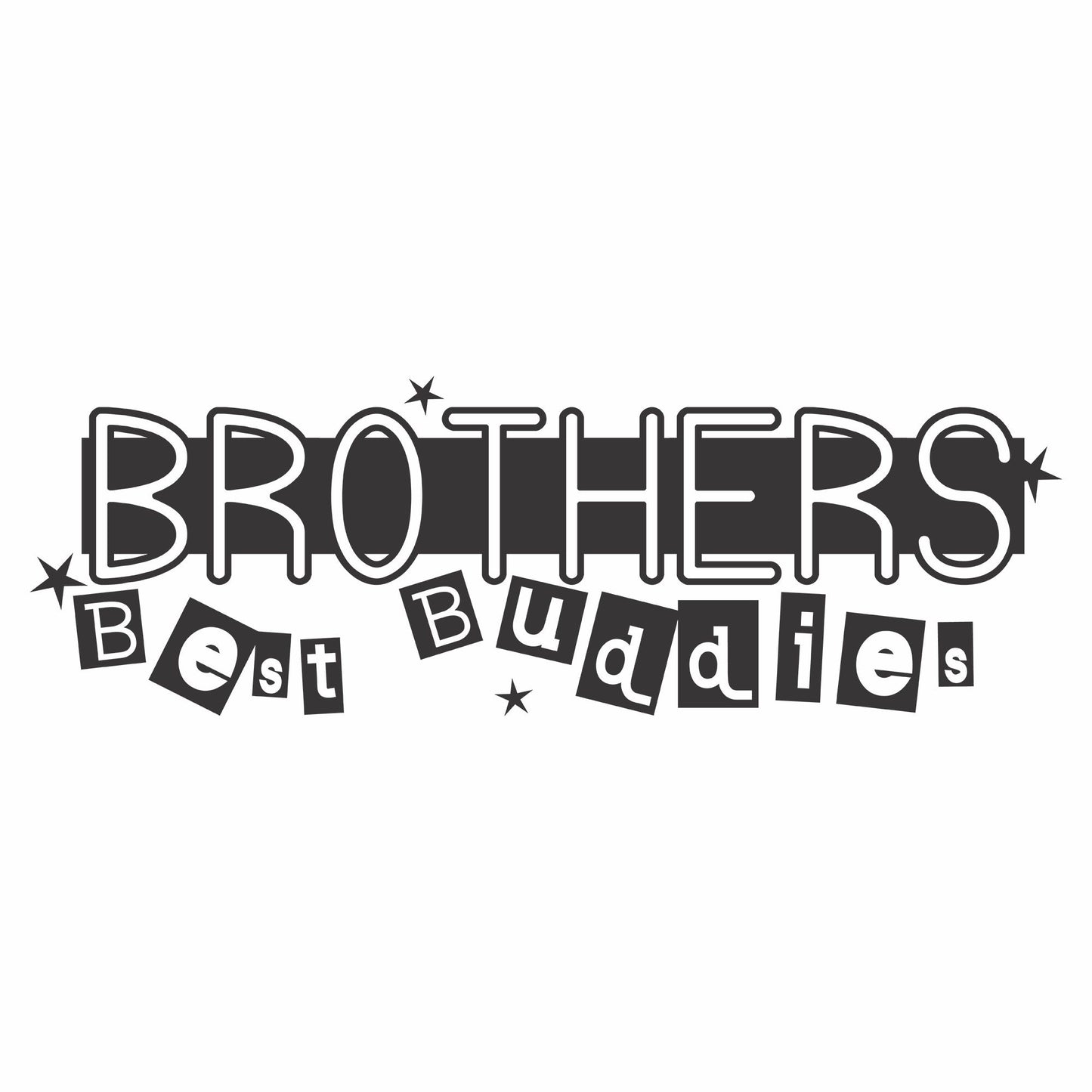 Brothers Best Buddies Vinyl Wall Decal