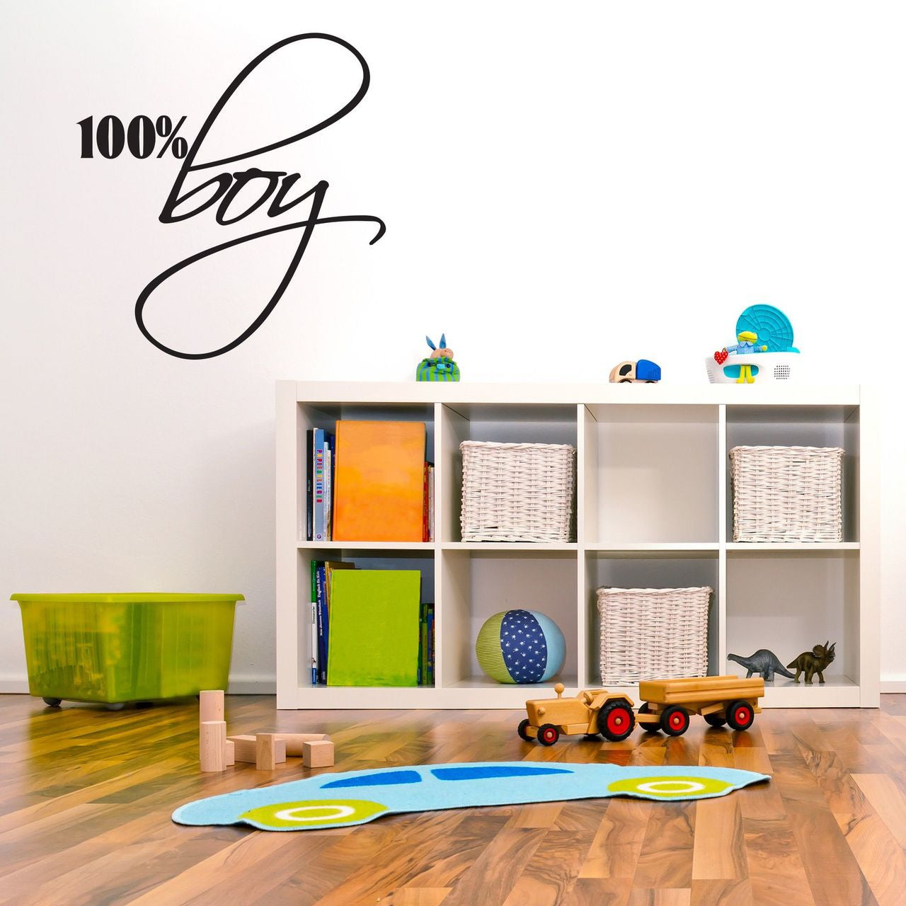 100% Boy Vinyl Wall Decal