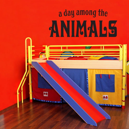 A Day Among the Animals Vinyl Wall Decal
