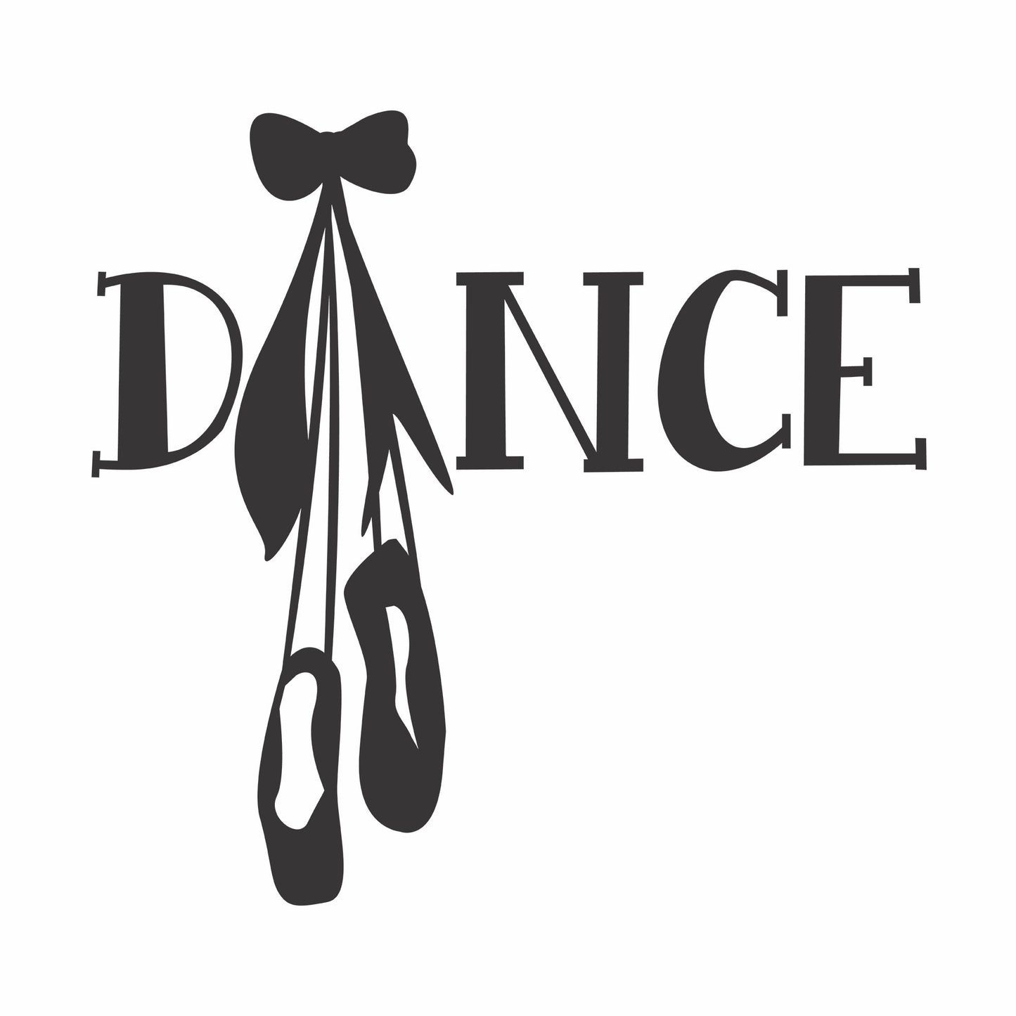 Dance Shoes Pointe Vinyl Wall Decal