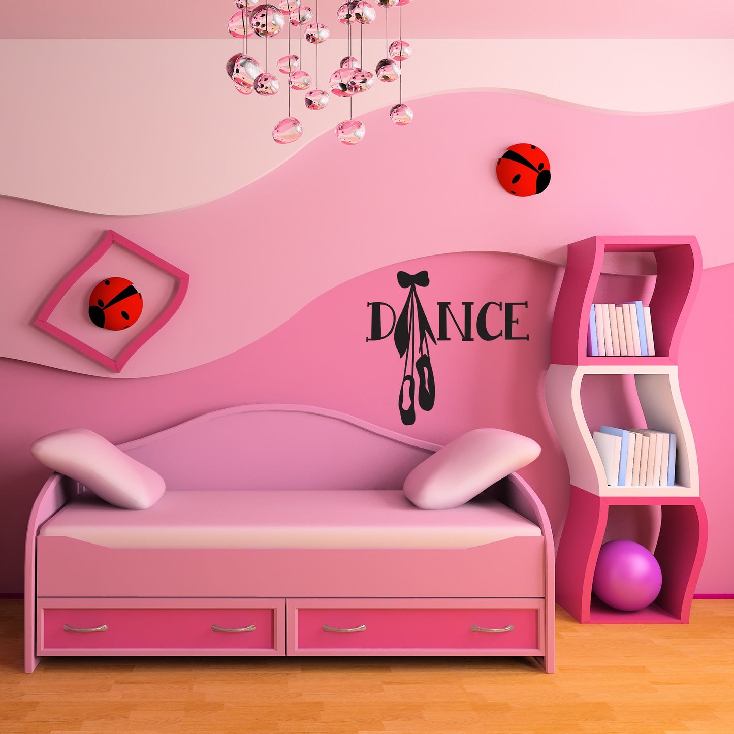 Dance Shoes Pointe Vinyl Wall Decal