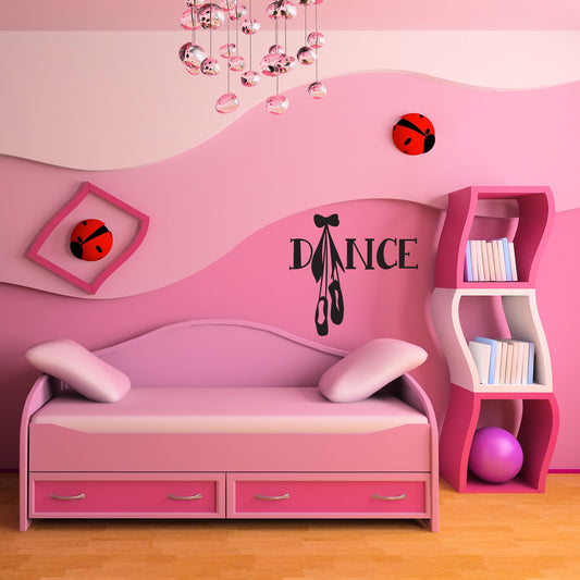 Dance Shoes Pointe Vinyl Wall Decal