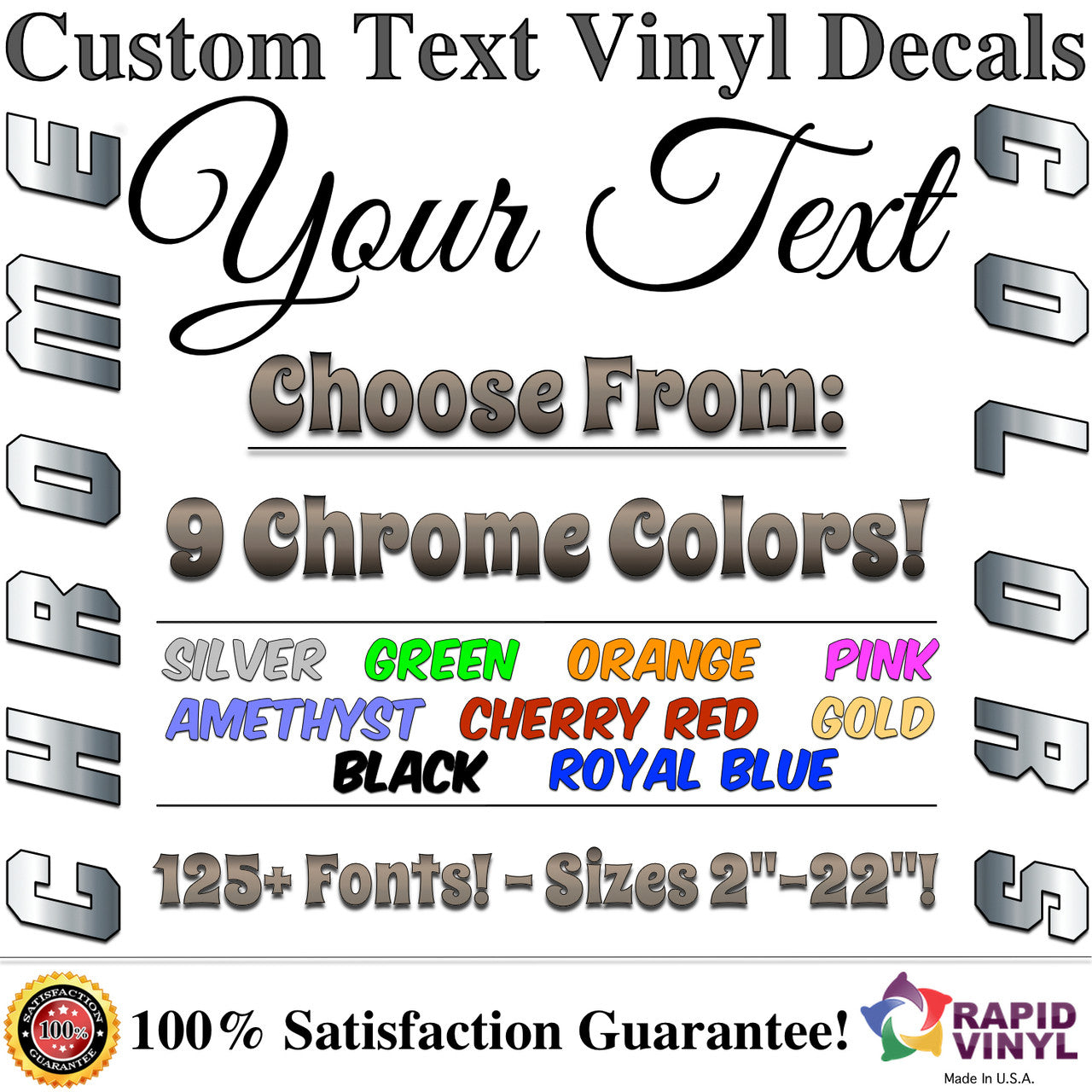 Chrome Custom Lettering