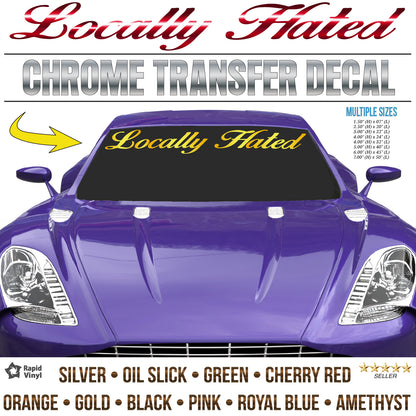 Custom Vinyl Windshield Decal