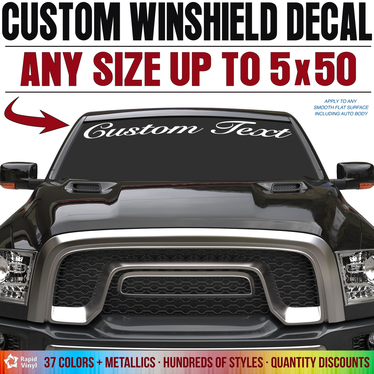 Custom Vinyl Windshield Decal
