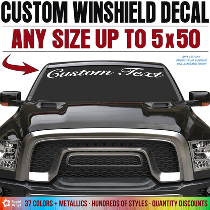 Custom Vinyl Windshield Decal